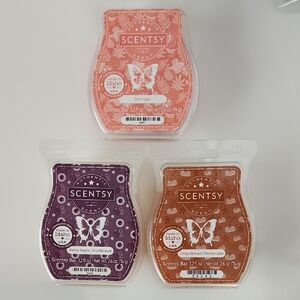 Scentsy Wax Bars - Berry Purple and Cheesecake Orange